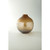 8.5” Brown Spherical Hand Blown Glass Flower Vase - IMAGE 1