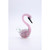 11" Pink Hand Blown Glass Swan Figurine - IMAGE 1