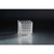 6" Crystal Clear Square Glass Candle Holder Table Top - IMAGE 1