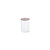 6.5" Clear and Brown Textured Dot Pattern Cylindrical Glass Vase with Rim Leather - IMAGE 1