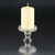 4.5" Clear Glass Pillar Finish Candle Holder - IMAGE 1