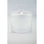 8.5" Clear Cylindrical Hand Blown Glass Jar with Finial Lid - IMAGE 1