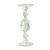 12" Clear Fluted Hand Blown Glass Pillar Candle Holder - IMAGE 1