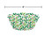 Club Pack of 12 Green and White Fluted Christmas Party Snack Bowls 8" - IMAGE 2