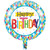 Pack of 10 Red and White "Happy Birthday" Printed Mylar Balloons 18" - IMAGE 1