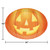 Disposable Pumpkin Oval Halloween Party Plates - 14" - Club Pack of 12 - IMAGE 2