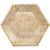 Club Pack of 48 Gold and Yellow Cork Banquet Hexagon Plates 11.50" - IMAGE 1