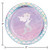 Club Pack of 96 Purple and Blue Iridescent Mermaid Themed Round Luncheon Plates 7" - IMAGE 2