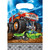 Club Pack of 96 Blue and Orange Monster Truck Printed Favor Loot Bags 8.8" - IMAGE 1