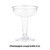 Champagne Party Coupes - 5 - Clear - Club Pack of 54 - IMAGE 2