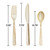 Club Pack of 288 Gold Hammered Cutlery Set 7.75" - IMAGE 2