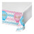 Pack of 6 Blue and Pink Gender Reveals Theme Rectangular Tablecloths 102" - IMAGE 1