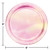 Club Pack of 96 Pink Iridescent Round Dinner Plates 9" - IMAGE 2