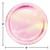 Disposable Iridescent Paper Party Dinner Plates - 9" - Pink - Club Pack of 96 - IMAGE 2