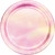 Disposable Iridescent Paper Party Dinner Plates - 9" - Pink - Club Pack of 96 - IMAGE 1