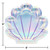 Club Pack of 96 Purple and Blue Iridescent Clam Shell Themed Dinner Plates 8.75" - IMAGE 2