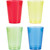 Club Pack of 144 Red and Green Translucent Cups 4" - IMAGE 1