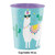 Club Pack of 12 White and Blue Llama Printed Party Cups 4.5" - IMAGE 2