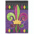 Double Applique Regal Fleur De Lis Embroidered Outdoor Flag - 42" x 29" - IMAGE 1