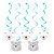 Club Pack of 30 Blue and Gray Bear Party Themed Dizzy Danglers 39" - IMAGE 1