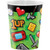 Club Pack of 12 Green and Black Video Game Themed Party Favor Cups 4.5" - IMAGE 1