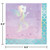 3-Ply Mermaid Printed Disposable Luncheon Napkins - 6.5" - Pink and Blue - Club Pack of 192 - IMAGE 2