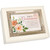 Floral First Communion Rectangular Keepsake Music Box - 8" - Brown and Silver - IMAGE 1