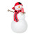 5.25" White and Red Snowman Boy with Cap Tabletop Christmas Figurine - IMAGE 1