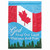 God Keep Our Land Free Canadian Garden Flag 18" x 13" - IMAGE 1