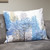 Forest Glade Watercolor Throw Pillow - 26" - Blue and Gray - IMAGE 2