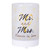 LED Frosted Mr and Mrs Forever in Love Cylindrical Essential Electric Oil Diffuser - 5.75" - IMAGE 1