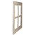 20" Aged Beige Wooden Window Frame Wall Hanging Decoration - IMAGE 3