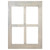 20" Aged Beige Wooden Window Frame Wall Hanging Decoration - IMAGE 5