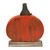 Wooden Fall Harvest Pumpkin Decoration with Leaf - 6.25" - IMAGE 6