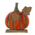 Carved Wooden Fall Harvest Weathered Pumpkin Decoration - 8" - Orange - IMAGE 1