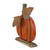 Carved Wooden Fall Harvest Weathered Pumpkin Decoration - 8" - Orange - IMAGE 3