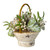 Gourds and Berries Fall Harvest Artificial Birch Basket Arrangement - 13" - IMAGE 3