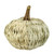 10" White and Brown Autumn Harvest Woven Pumpkin Decoration - IMAGE 3