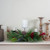 32" Iced Mixed Pine, Berries and Pine Cones Christmas Pillar Candle Holder - IMAGE 2