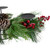 32" Iced Mixed Pine, Berries and Pine Cones Christmas Pillar Candle Holder - IMAGE 4