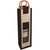 14.25" J1 Black Classic Jute Wine Bottle Bag with Bamboo Handle - IMAGE 1