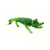 4" Green Alligator Art Glass Animal Figurine - IMAGE 1