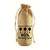 16" Brown and Black Printed "Chance of Wine" Jute Wine Bottle Sack - IMAGE 1
