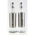 Set of 2 Oil and Vinegar Glass and Stainless Steel Cruets 9.75" - IMAGE 1