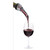 4" Clear White and Black Wine Bottle Aerators - IMAGE 1