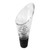 7.5" Clear White and Black Wine Bottle Aerators - IMAGE 1