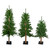 Set of 3 Alpine Artificial Christmas Trees 3', 4'and 5'- Unlit - IMAGE 1