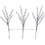 Pre-Lit Cherry Blossom Artificial Tree Branches  - 2.5' - LED Pure White - Set of 3 - IMAGE 2
