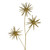 24" Gold Glittered and Shiny Starburst Artificial Christmas Spray - IMAGE 2