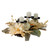 21" White Dahlia and Pumpkin Fall Candle Holder Centerpiece - IMAGE 4